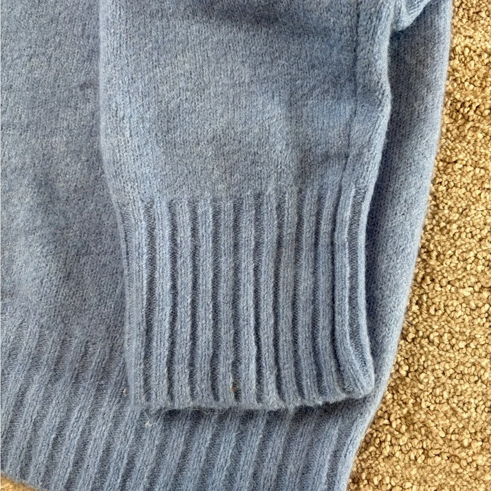 NEW CONDITION! MADEWELL CLOUDSOFT CREW NECK SWEATER in Hydrangea Blue. Sz.MED - Picture 7 of 12